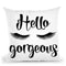 Hello Gorgeous Throw Pillow By Little Pitti