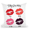 Kiss Throw Pillow By Little Pitti