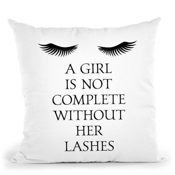 Lashes1 Throw Pillow By Little Pitti