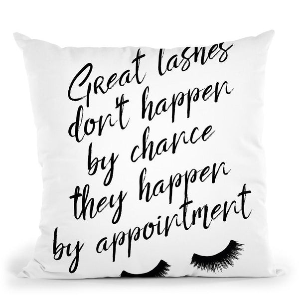 Lashes5 Throw Pillow By Little Pitti