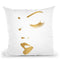 Makeup Gold Throw Pillow By Little Pitti