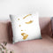 Makeup Gold Throw Pillow By Little Pitti