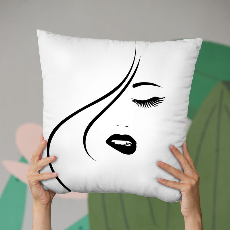 Makeup Throw Pillow By Little Pitti