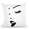 Mukeup Black Throw Pillow By Little Pitti