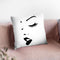 Mukeup Black Throw Pillow By Little Pitti