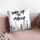 Wake Up And Makeup Throw Pillow By Little Pitti