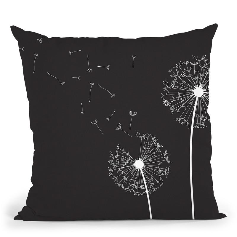 Dandelion Throw Pillow By Little Pitti