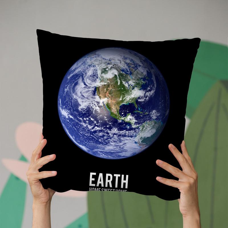Earth Throw Pillow By Little Pitti
