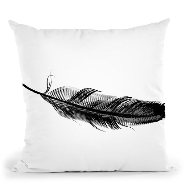 Feather Throw Pillow By Little Pitti