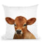 Calf Lp Throw Pillow By Little Pitti