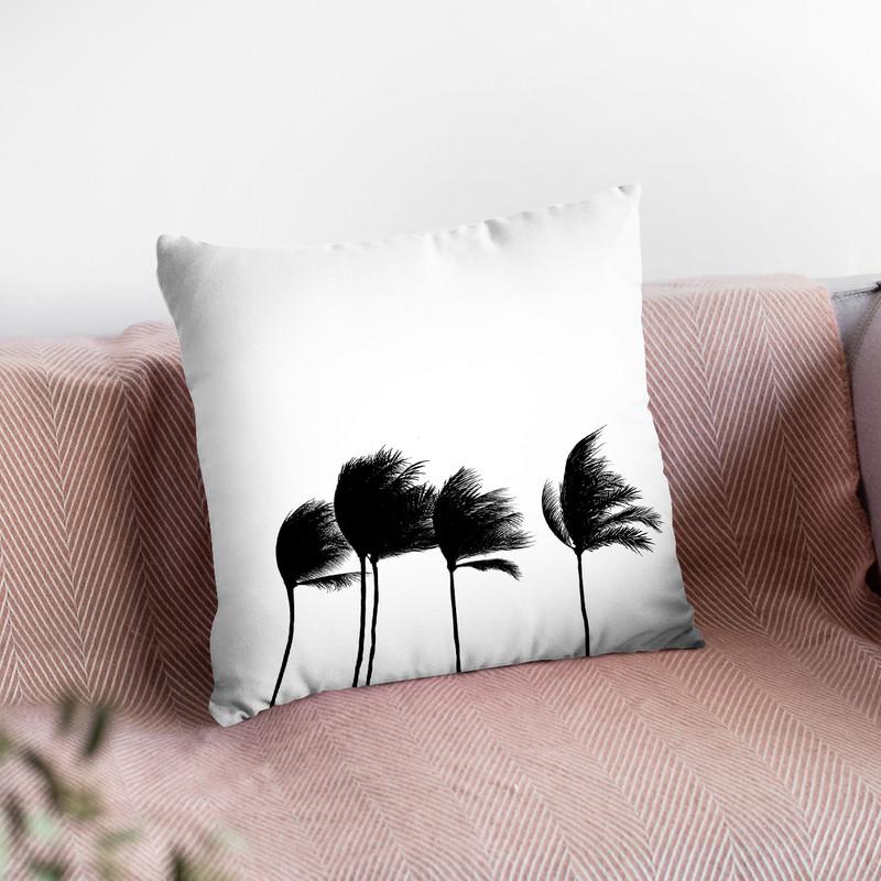 Palms Throw Pillow By Little Pitti