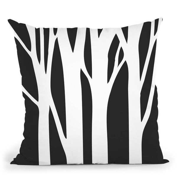 Trees Throw Pillow By Little Pitti
