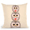 3Owls Throw Pillow By Little Pitti