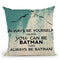 Batman Throw Pillow By Little Pitti