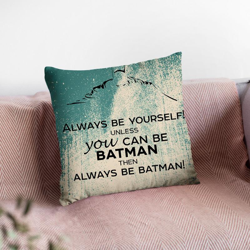 Batman Throw Pillow By Little Pitti