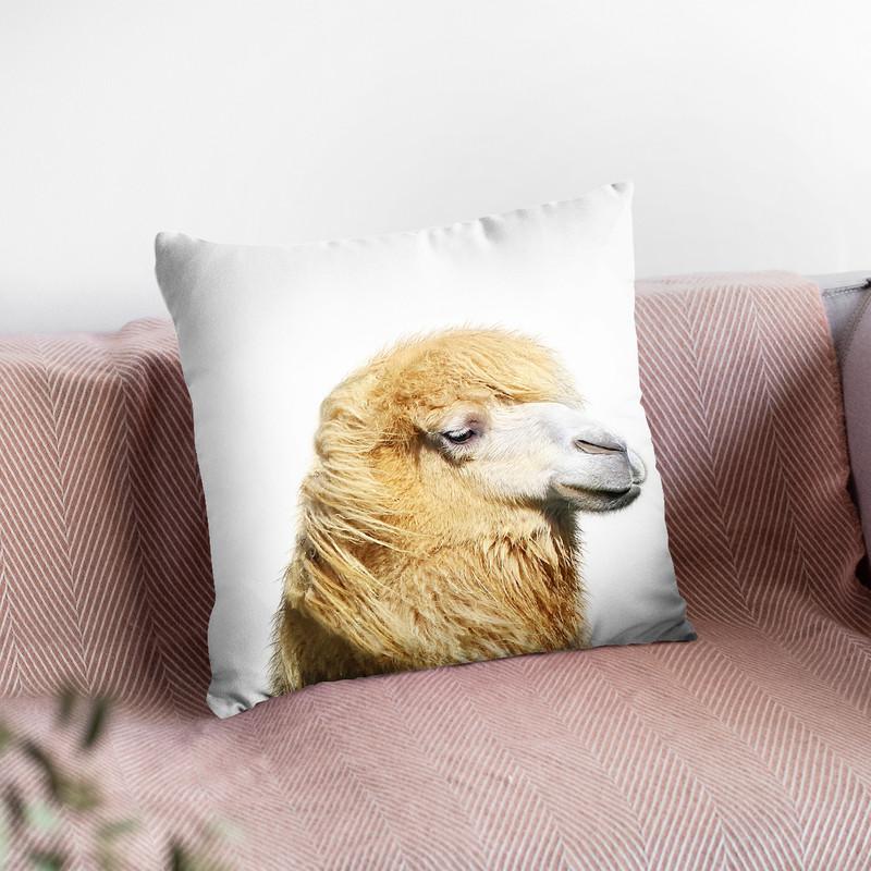 Camel Throw Pillow By Little Pitti