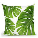 Monstera2 Throw Pillow By Little Pitti