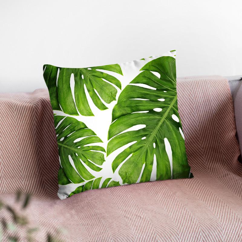Monstera2 Throw Pillow By Little Pitti