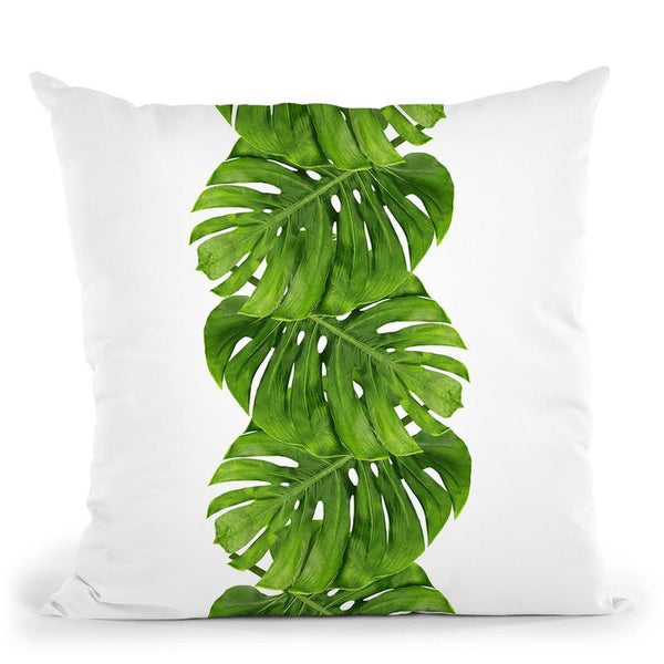 Monstera3 Throw Pillow By Little Pitti