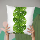 Monstera 3 Throw Pillow By Little Pitti
