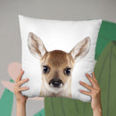 Baby Deer Throw Pillow By Little Pitti