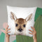 Baby Deer Throw Pillow By Little Pitti