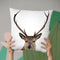 Deer L P Throw Pillow By Little Pitti