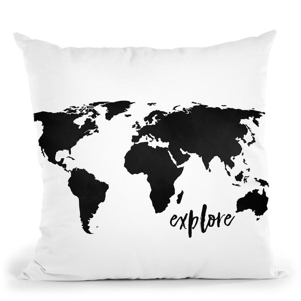 Explore Black Throw Pillow By Little Pitti