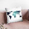 Map Navy Throw Pillow By Little Pitti