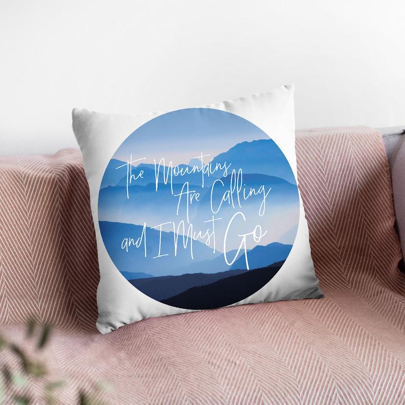 Mountains Throw Pillow By Little Pitti
