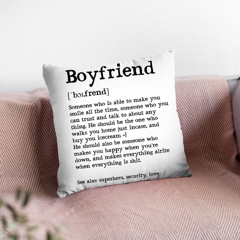Boyfriend Throw Pillow By Little Pitti