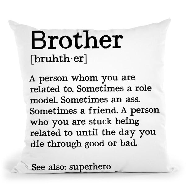 Brother1 Throw Pillow By Little Pitti