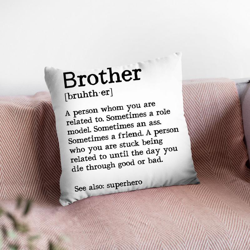 Brother1 Throw Pillow By Little Pitti