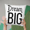 Dream Big Throw Pillow By Little Pitti