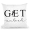 Get Naked Throw Pillow By Little Pitti