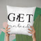 Get Naked Throw Pillow By Little Pitti