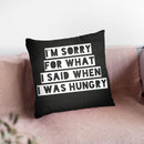 Hungry Throw Pillow By Little Pitti