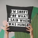 Hungry Throw Pillow By Little Pitti