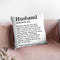 Husband Throw Pillow By Little Pitti