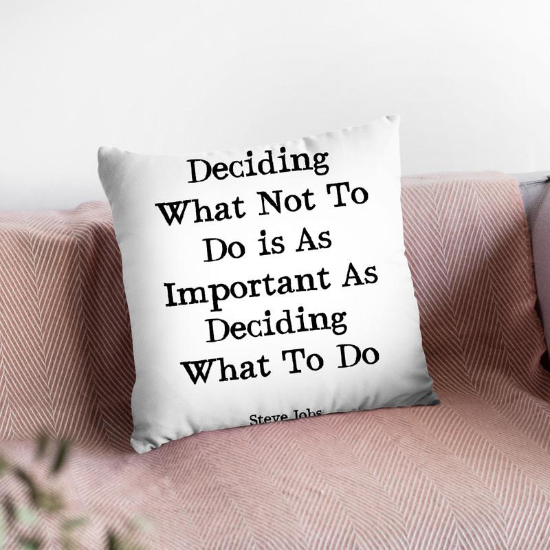 Jobs Throw Pillow By Little Pitti