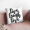 Live Laugh Love Throw Pillow By Little Pitti