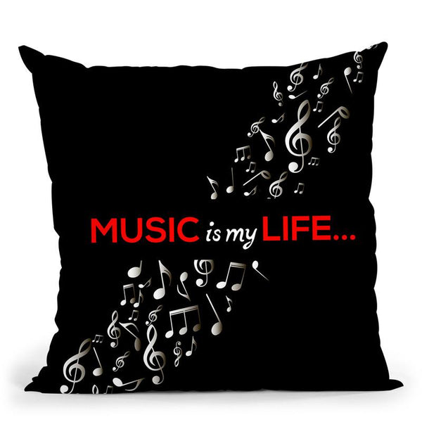 Music Is Throw Pillow By Little Pitti