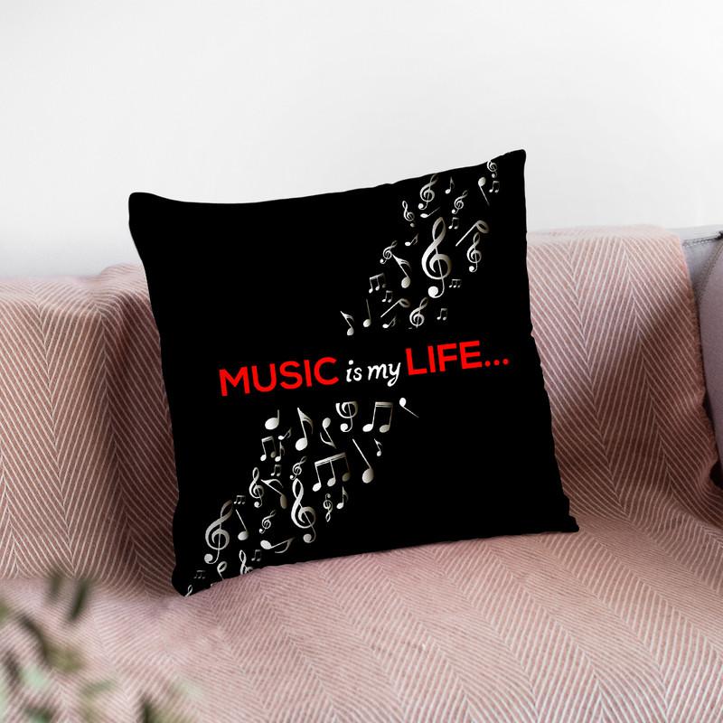 Music Is Throw Pillow By Little Pitti