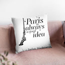Paris Throw Pillow By Little Pitti