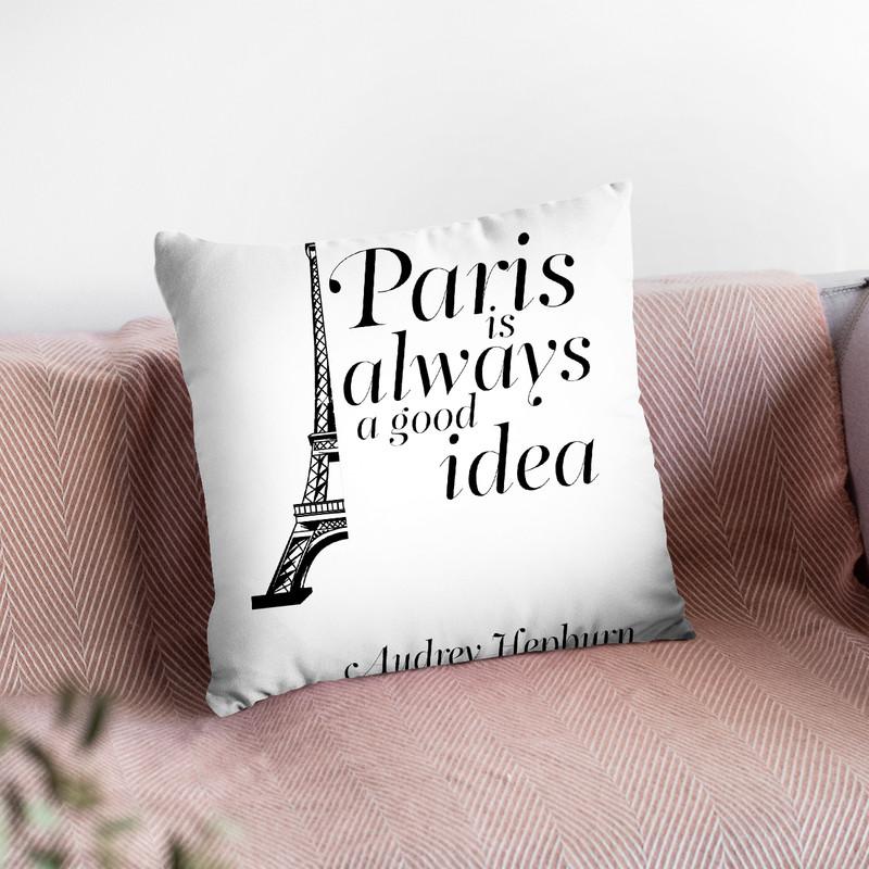 Paris Throw Pillow By Little Pitti
