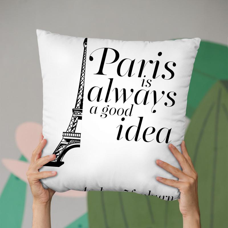 Paris Throw Pillow By Little Pitti