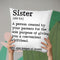 Sister Throw Pillow By Little Pitti