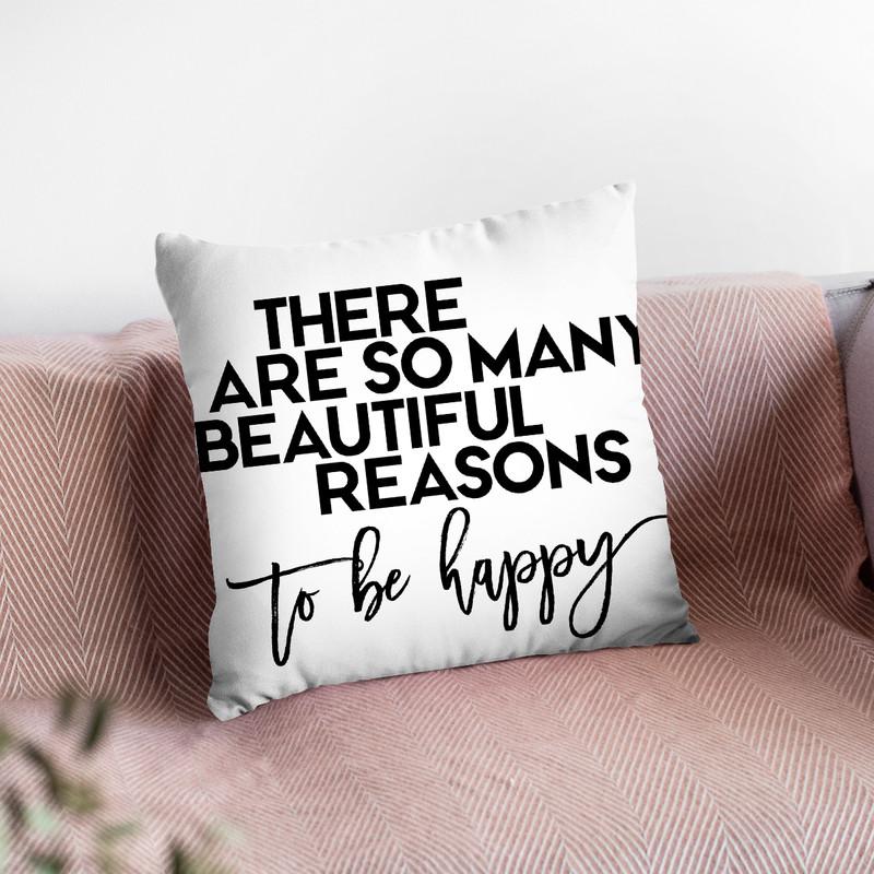 Beatiful Reasons Throw Pillow By Little Pitti