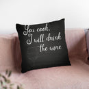 Wine Throw Pillow By Little Pitti