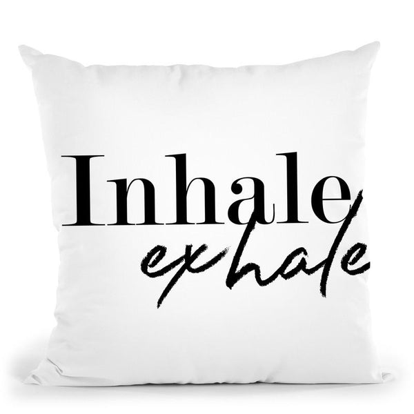 Inhale Exhale Throw Pillow By Little Pitti